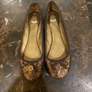 Tory Burch Glitter Shine Flats